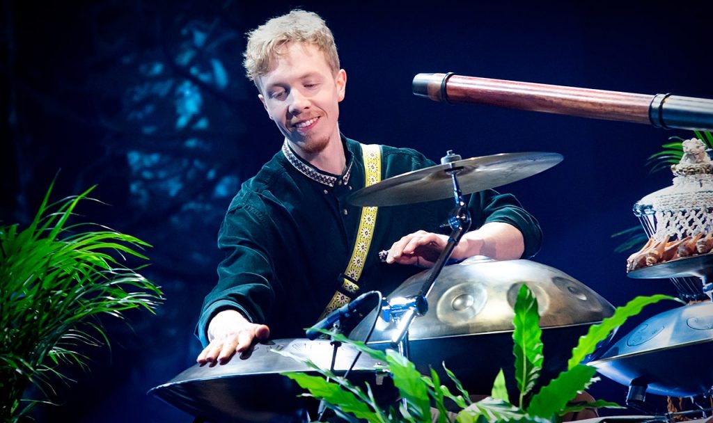 Julius Rantala Yudin Workshop Steel Tongue Drum Player